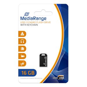 MediaRange USB Nano Flash Drive 16GB 2.0 velocità 15 MB/s in blister MR921