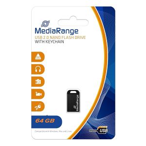 MediaRange USB Nano Flash Drive 64GB 2.0 velocità 15 MB/s in blister - MR923
