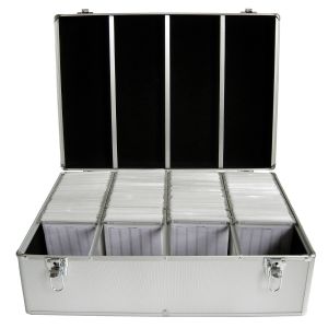 MediaRange DJ Case valigia 1000 discs alluminio-silver - bustine sospese - box78