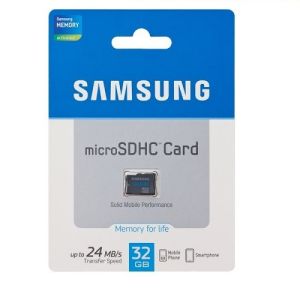 Micro SD Samsung 32GB classe 6 24MB/S Memory Card microsd