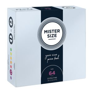 MISTER SIZE 64 Preservativi ULTRASOTTILI Extra Large XL Grande 36 Profilattici