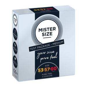 Mister Size - set di prova MEDIUM (medio) 53, 57, 60 - conf. 3 profilattici