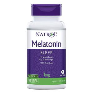 Natrol - Melatonin, 1mg - 180 tabs - melatonina