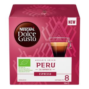 Nescafé capsule Dolce Gusto, Espresso 100% Biologico Peru - conf. da 12 CAPSULE