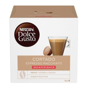 Nescafé capsule Dolce Gusto, CORTADO MACCHIATO DECAFFEINATO - conf. 16 CAPSULE