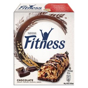 Nestlé Fitness Chocolate - 6x23.5g barrette ai cereali al cioccolato fondente