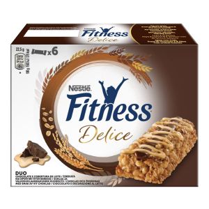 Nestlé Fitness Delice Duo - 6x22.5g barrette ai cereali integrali