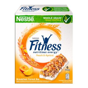 Nestlé Fitness Peach & Apricot - 6x23.5g barrette alla pesca e albicocca