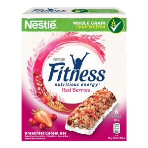 Nestlé Fitness Red Berries - 6x23.5g barrette cereali integrali con frutti rossi