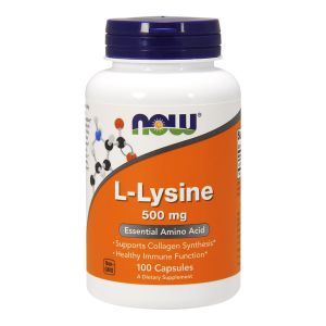 NOW FOODS L-lysine, 500mg - 100 capsule - L-lisina