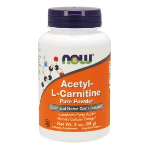 NOW FOODS Acetyl-L-Carnitine Powder 3 oz 85g - supporto sistema nervoso