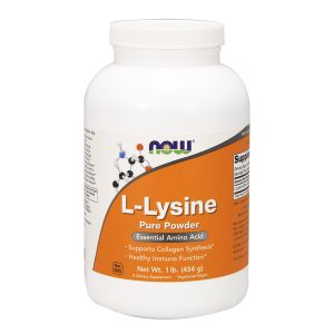 NOW FOODS  L-Lysine Powder in polvere 454g - L-lisina in polvere
