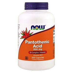 NOW FOODS Vitamin B-5 Pantothenic Acid 500mg 250 capsule - Vitamina B-5