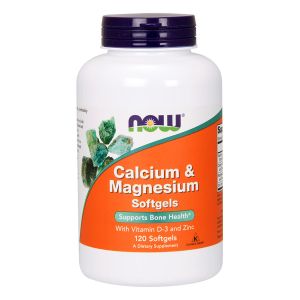 NOW FOODS Calcium & Magnesium with Vitamin D and Zinc 120sgels (calcio-magnesio)