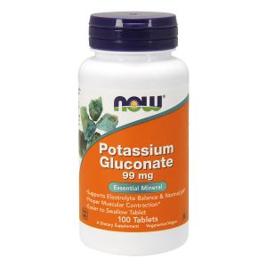 NOW FOODS - Potassio Gluconato, 99mg - 100 Compresse 