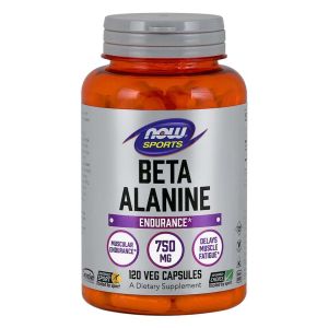 NOW FOODS Beta Alanine 750mg 120 capsule - aminoacido Beta-Alanina