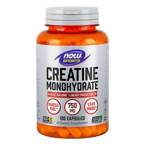 NOW FOODS Creatine Monohydrate, 750mg - 120 caps - Creatina monoidrata