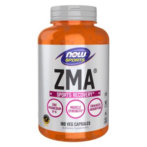 NOW FOODS ZMA, 180 Capsule - Zinco, magnesio e vitamina B-6