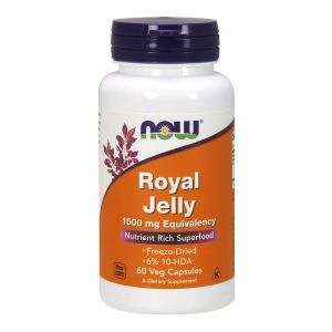 NOW FOODS Royal Jelly, 1500mg Equivalency - 60 vcaps - Pappa reale