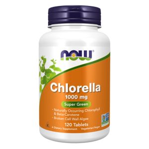 NOW FOODS Chlorella 1000mg 120 tablets - Super-alimento