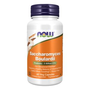 NOW FOODS Saccharomyces Boulardii - 60 Veg Capsules - supporto gastrointestinale