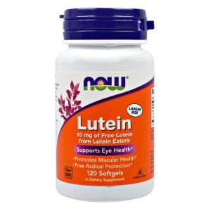 NOW FOODS Lutein, 10 mg, 120 Softgels - Luteina