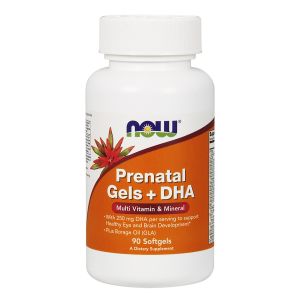 Now Foods Prenatal Gels + DHA - 90 perle