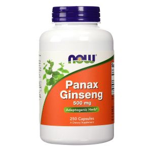 NOW FOODS Panax Ginseng 500mg 250 capsule - adattogeno