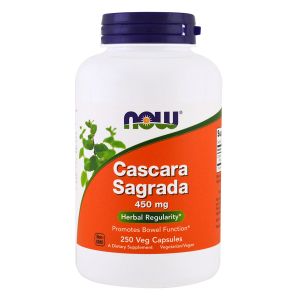 NOW FOODS Cascara Sagrada 450 mg 250 capsule - supporto intestinale