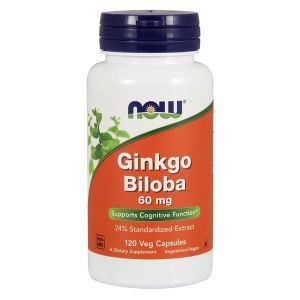 NOW FOODS Ginkgo Biloba - 120 vcaps - VITAMINE
