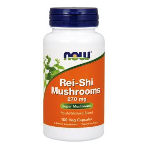 NOW FOODS Rei-shi mushrooms 270mg 100 capsule - estratto fungo Rei-Shi 