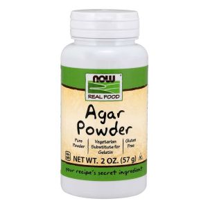 NOW FOODS Agar Powder - 57g - polvere di Agar Agar (gelatina vegetale)