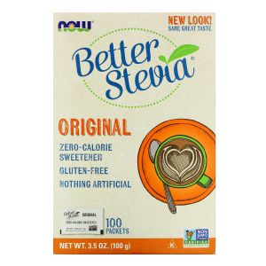 NOW FOODS Stevia Extract 3.5 100g 100 pacchetti DOLCIFICANTE