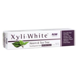 NOW FOODS XyliWhite Olio di Neem & Tea Tree Dentifricio allo xylitolo - 181g