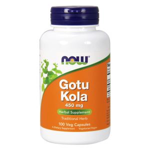 NOW FOODS Gotu Kola 450 mg - 100 Veg Capsule - Centella asiatica