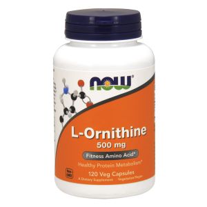 NOW Foods - L-Ornithine, 500mg - 120VCaps - L-Ornitina