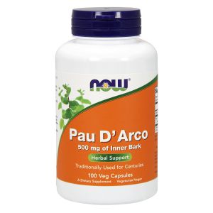 NOW FOODS Pau D'arco 500 mg 250 Vcapsule - VITAMINE
