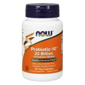 NOW FOODS Probiotic-10, 25 billion 50 capsule - VITAMINE
