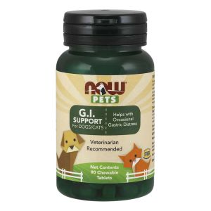 NOW PETS - G.I. Support - 90 Chewable tablets (supporto gastro-intestinale)