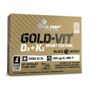 Olimp Nutrition Gold-Vit D3+K2 Sport Edition - 60 capsule