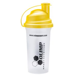 Olimp Nutrition - Shaker Olimp, 700ml - trasparente con tappo giallo