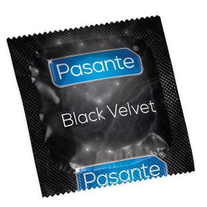 PASANTE BLACK VELVET - Preservativi Neri comodi - profilattici (sfusi)