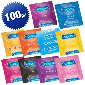 PASANTE - Kit preservativi misti - confezione da 100 PEZZI