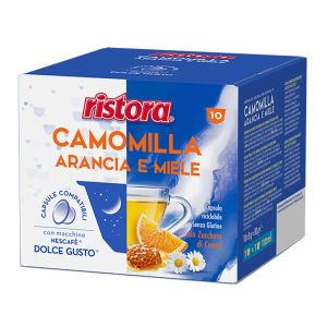 Ristora capsule compatibili Dolce Gusto CAMOMILLA ARANCIA E MIELE - conf. 10 pz.