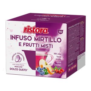 Ristora capsule compatibili Dolce Gusto INFUSO MIRTILLO e FRUTTI MISTI - conf. 10 pz.