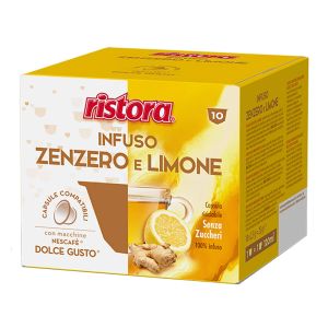Ristora capsule compatibili Dolce Gusto INFUSO ZENZERO E LIMONE - conf. 10 pz.