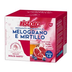 Ristora capsule compatibili Dolce Gusto MELOGRANO E MIRTILLO - conf. 10 pz.