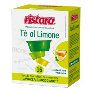 Ristora capsule compatibili A Modo Mio THE AL LIMONE - confezione 16 pz.