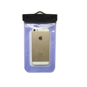 Custodia impermeabile universale per smartphone Waterproof PVC NON subacquea colore AZZURRO
