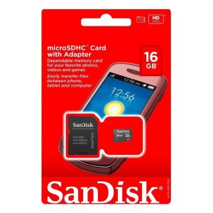 Sandisk Micro SD 16GB classe 4 Memory Card in blister